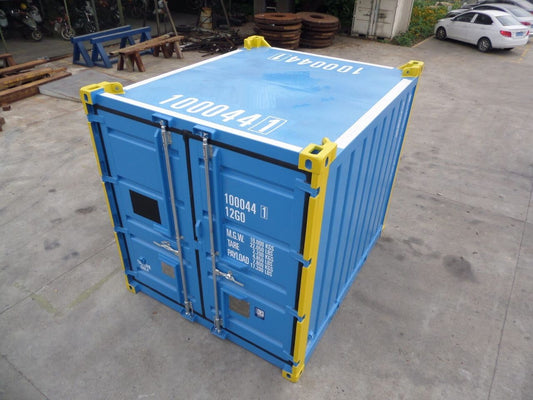 Conteneur maritime 10 pieds occasion Bleu jaune